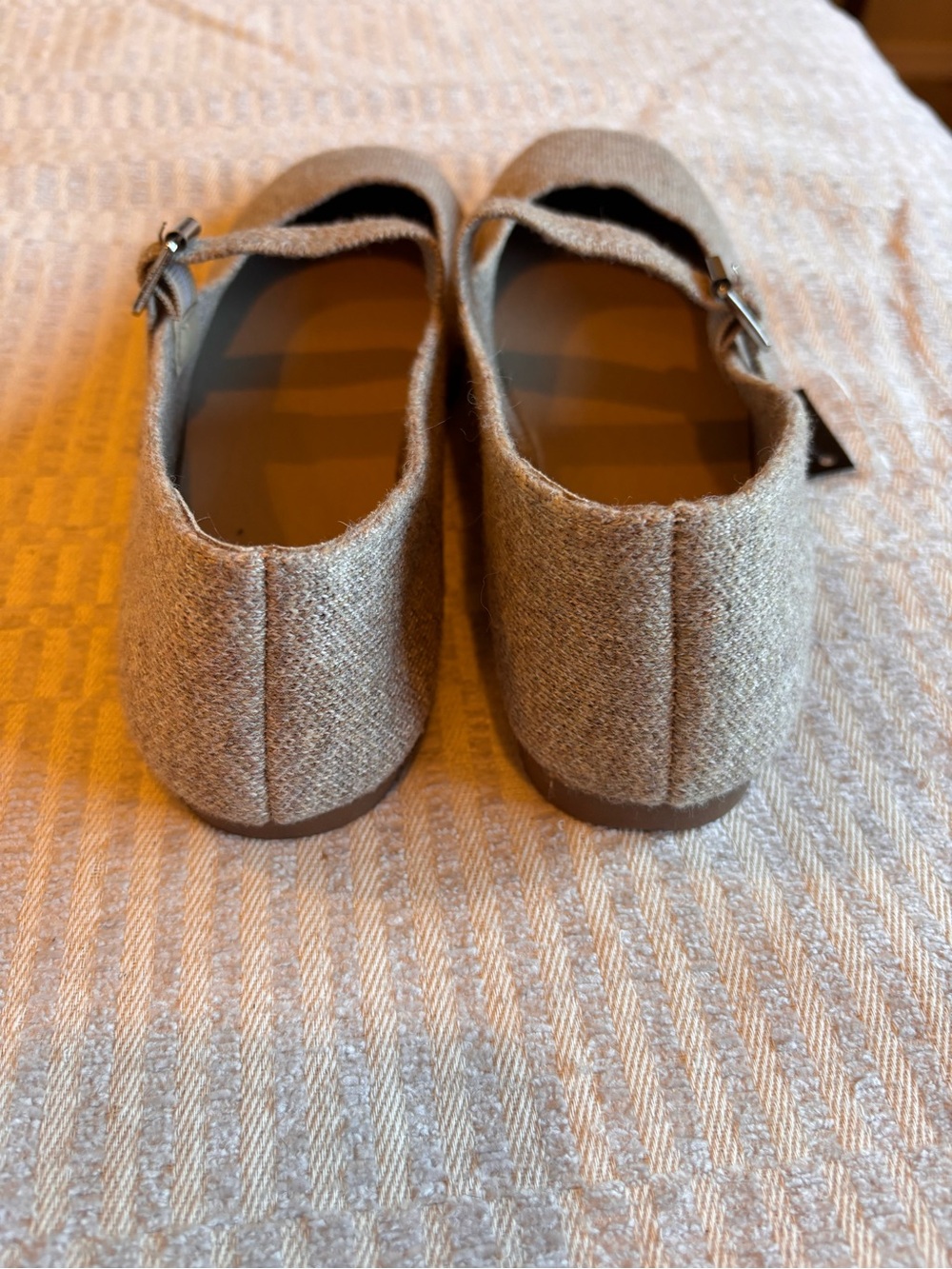 MIA Mary Jane Shoes in Beige Knit - Picture 4 of 5